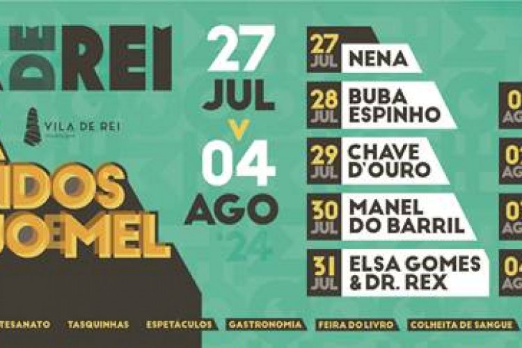 XXXIII Feira de Enchidos Queijo e Mel conheça o cartaz do Palco 3 do