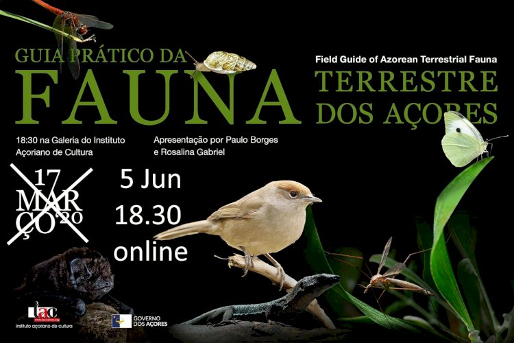 Intituto Açoreano da Cultura lança livro sobre a fauna terrestre dos Açores