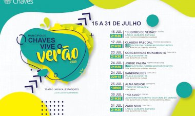 Ciclo Cultural “Chaves Vive o Verão 2020” com propostas para todos os gostos