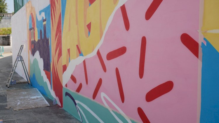Roteiro de arte urbana aumentado em vários pontos da cidade de Águeda