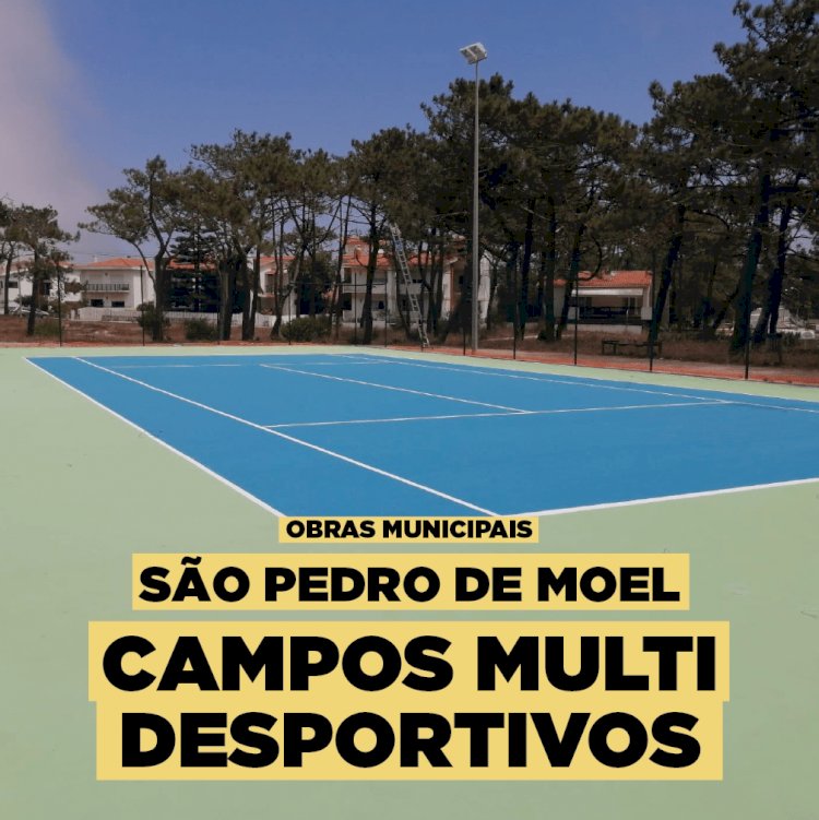 Novo espaço multidesportivo de São Pedro de Moel quase concluido