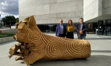 Cedro do Parque da Alta Vila de Águeda “renasce” como escultura