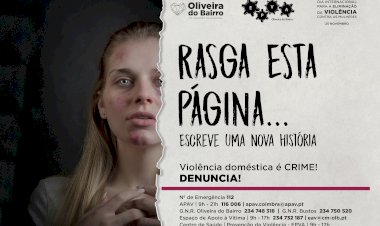 Município de Oliveira do Bairro  lança uma campanha de sensibilização contra a violência doméstica.