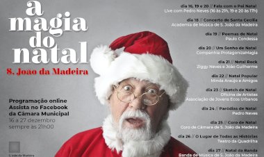 Muncicípio de São João da Madeira promove espetáculos de Natal com transmissão online