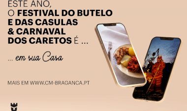 Festival do Butelo e das Casulas e Carnaval dos Caretos 2021 na casa de todos os portugueses