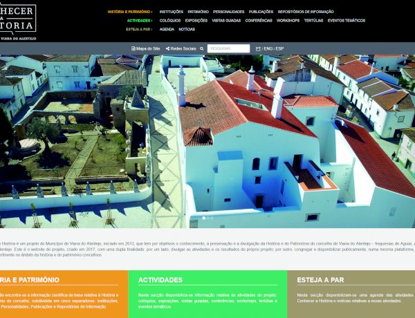 Wesbsite dá a conhecer a história do concelho de Viana do Alentejo