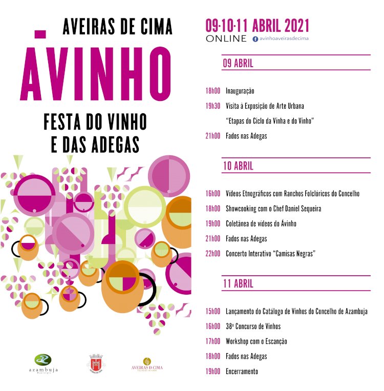 Município de Azambuja comemora Ávinho – Festa do Vinho e das Adegas em formato digital