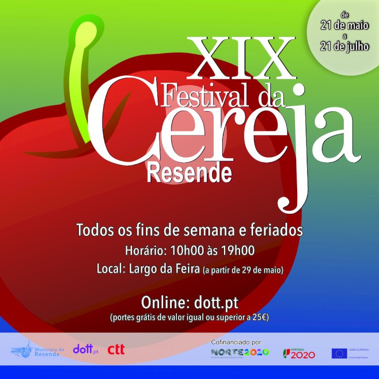 Município de Resende, CTT e DOTT lançam festival da cereja de Resende online