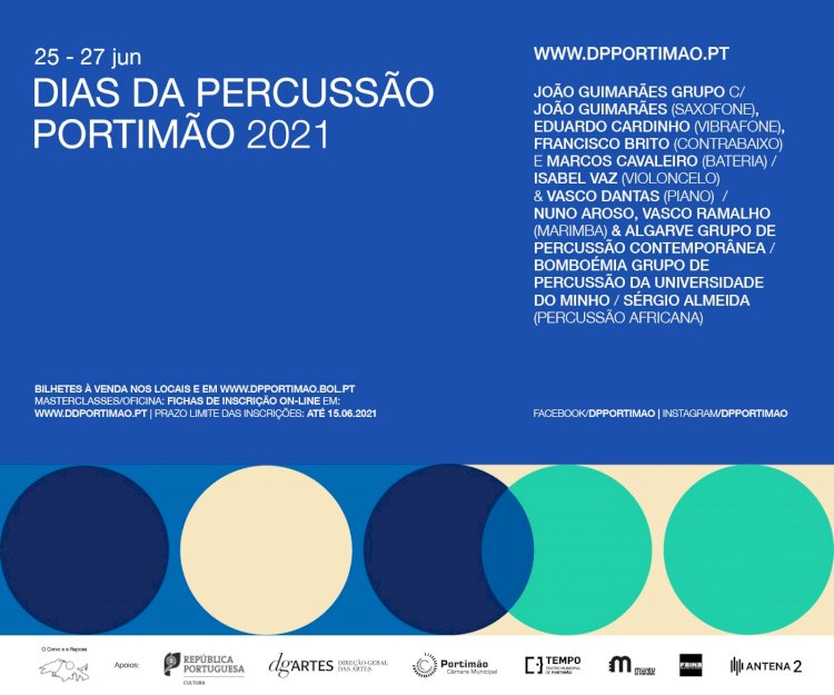 'Dias da Percussão Portimão 2021' vai encher a cidade de ritmos contagiantes