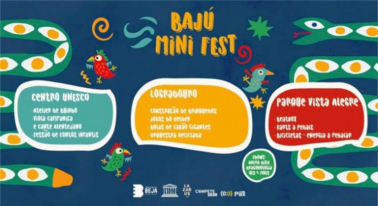 Bajú Mini Fest - Aprender brincando! vai animar os mais novos em Beja