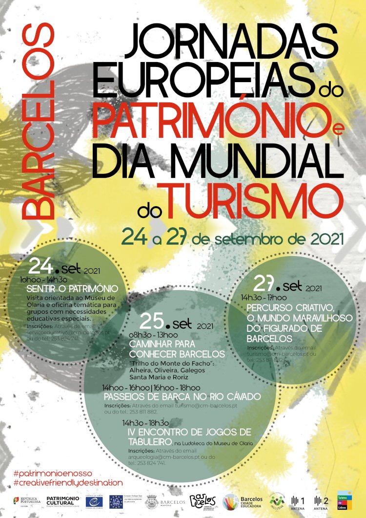 Município de Barcelos adere às Jornadas Europeias do Património e ao Dia Mundial do Turismo