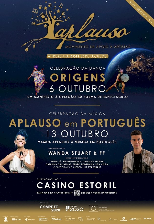 Casino Estoril recebe no Salão Preto e Prata Aplauso - Movimento de Apoio a Artistas