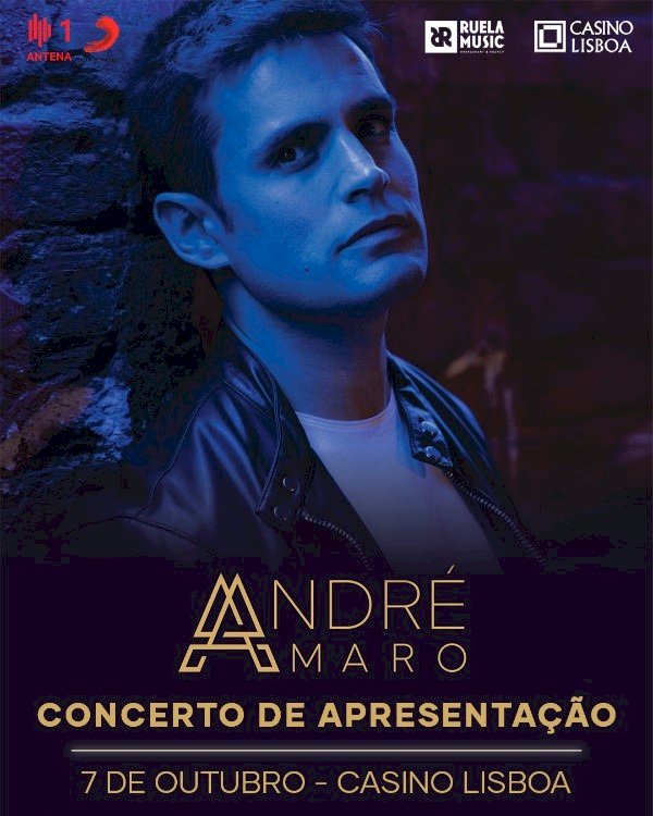 André Amaro em concerto no Casino Lisboa  apresenta álbum de estreia “O Meu Lugar”