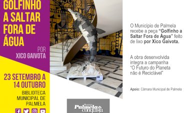 "Golfinho a Saltar Fora de Água” em exposição na Biblioteca de Palmela
