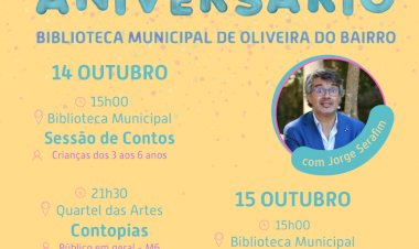 Jorge Serafim no 21º Aniversário da Biblioteca Municipal