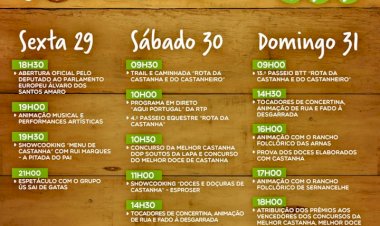 Festa da Castanha de 29 a 31 de Outubro em Sernancelhe