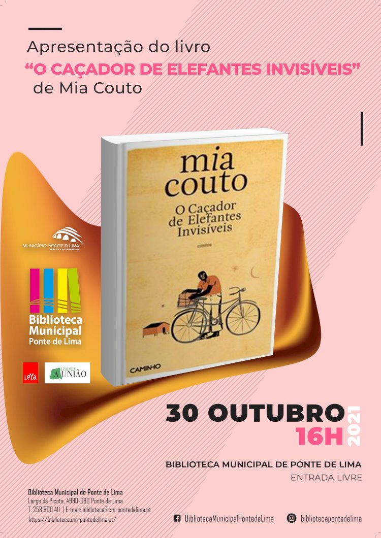 Mia Couto apresenta novo livro "O caçador de elefantes invisíveis"  em Ponte de Lima