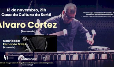 Casa da Cultura da Sertã  recebe Concerto de Percussão e Acordeão a 13 de novembro