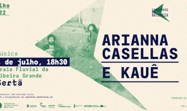 Concerto de Arianna Casellas e Kauê na Praia Fluvial da Ribeira Grande