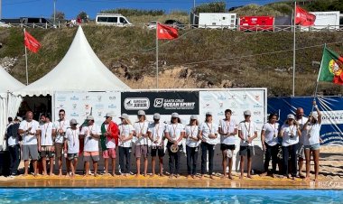 Portugal terceiro no Eurosurf Junior  com prata de Matias Canhoto  e bronze de Gabriela Dinis
