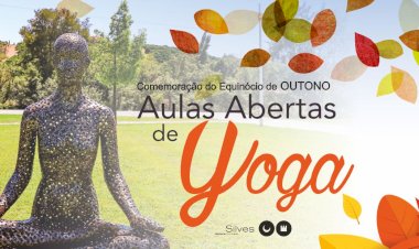 Municipio de Silves comemora o Equinócio do outono com aula aberta de yoga