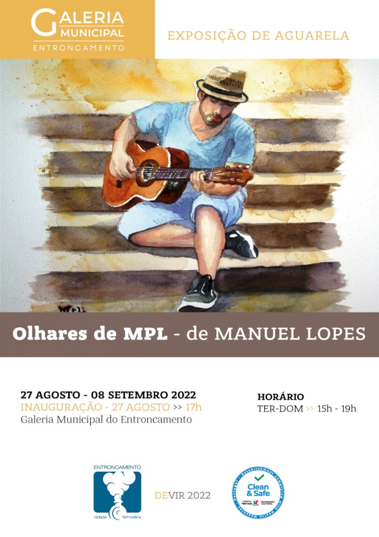 Exposição de Aguarela “Olhares de MPL” de Manuel Lopes