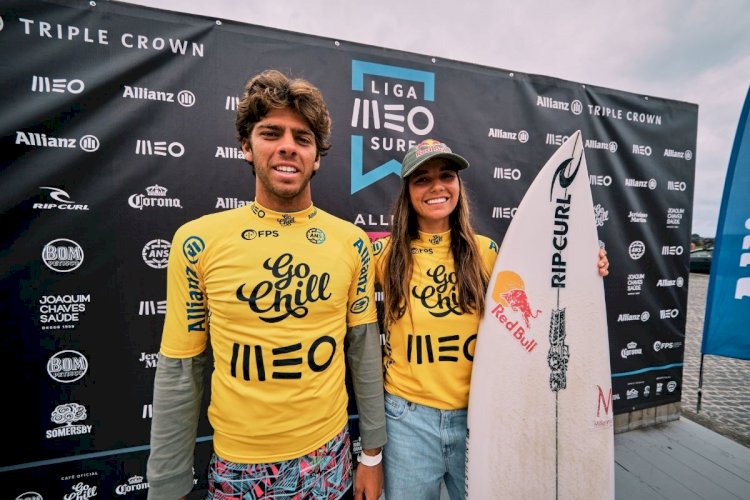 5 minutos com Guilherme Ribeiro e Teresa Bonvalot, líderes da Liga MEO Surf