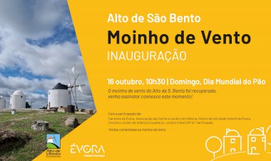 Moinho do Alto  de S. Bento, recuperado e a funcionar