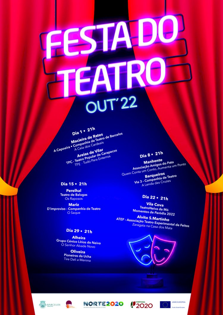 Festa do Teatro com dez espectáculos de grupos de Barcelos