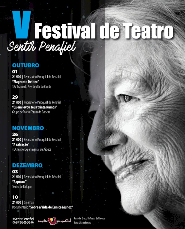 V edição do Festival de Teatro “Sentir Penafiel” homenageia atriz Eunice Muñoz