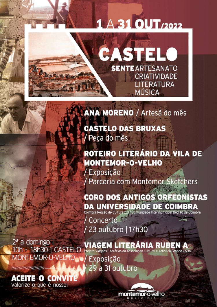 Em Outubro, Castelo Sente música, literatura, artesanato e muitos sustos!