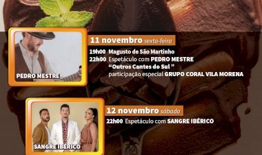 Feira de chocolate com concertos de Pedro mestre e Sangre Ibérico