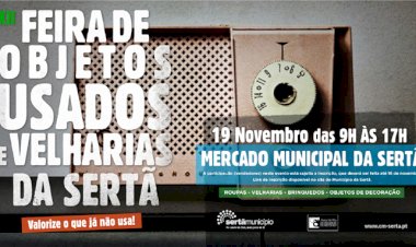 Município da Sertã promove XII Feira de Objetos Usados e Velharias