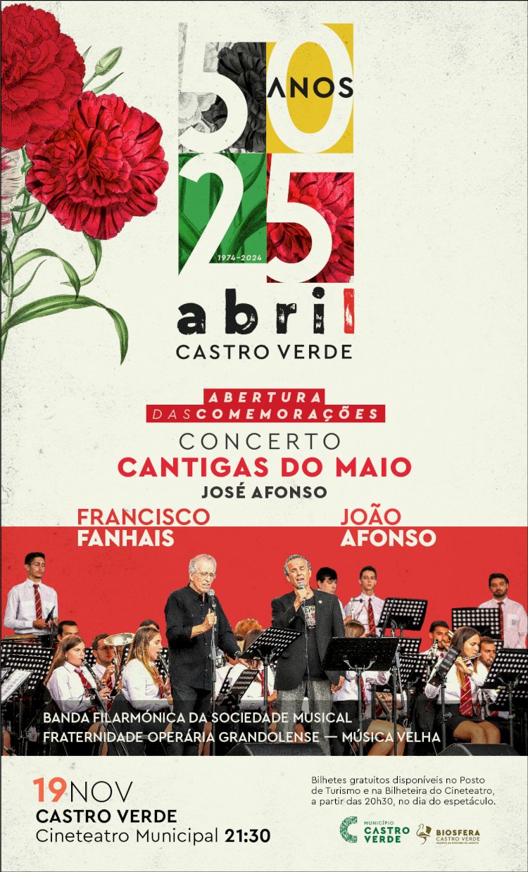 50º Aniversário do 25 de Abril comemorações iniciam em Castro Verde
