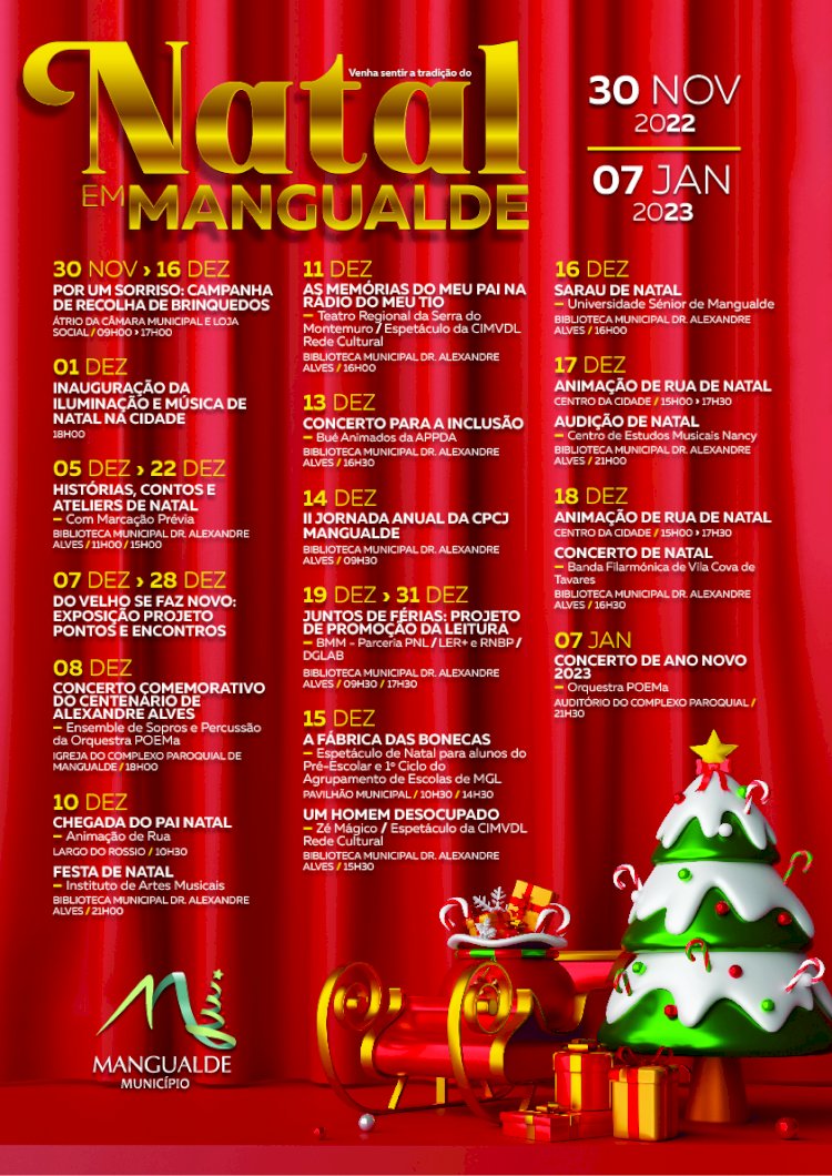 Mangualde convida comunidade a sentir a tradição do natal com programação festival especial