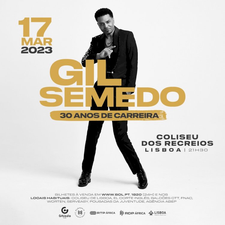 Gil Semedo 30 anos de carreira celebrados em concerto especial no Coliseu dos Recreios