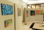 Exposição Pintura, minha terapia patente na Biblioteca Municipal de Cantanhede