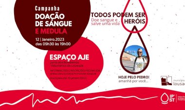 Campanha de doação de sangue e medula para jovem Lousadense