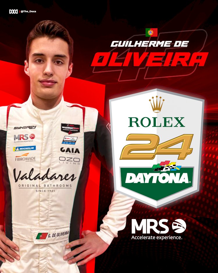 Guilherme Oliveira estreia-se nas míticas 24 Horas de Daytona com apenas 18 anos
