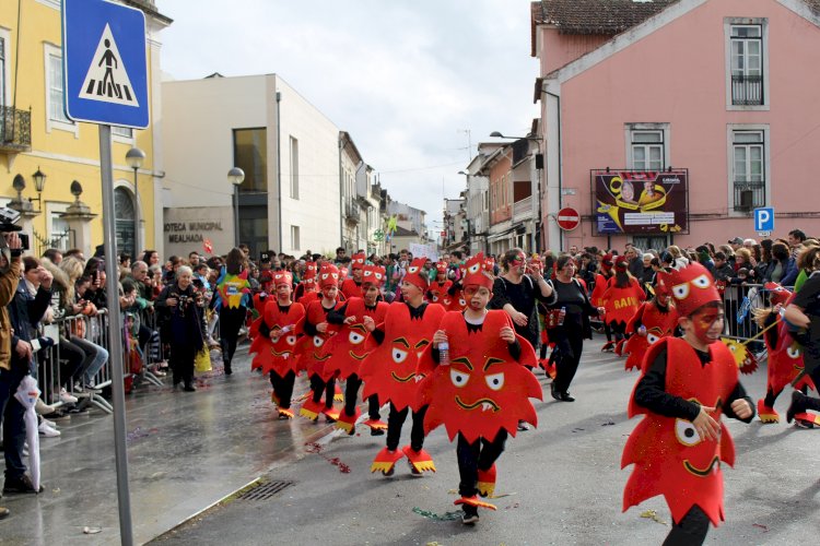 Carnaval de Palmo e Meio enche ruas da Mealhada com mais de um milhar de crianças em desfile