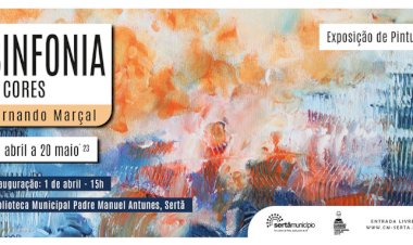 “Sinfonia de Cores” em exposição na Biblioteca Municipal