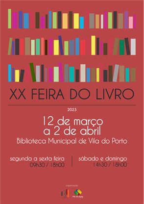 Município de Vila do Porto promove a XX Feira do Livro