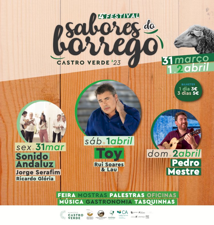 Toy, Sonido Andaluz e Pedro Mestre no Festival Sabores do Borrego 2023!