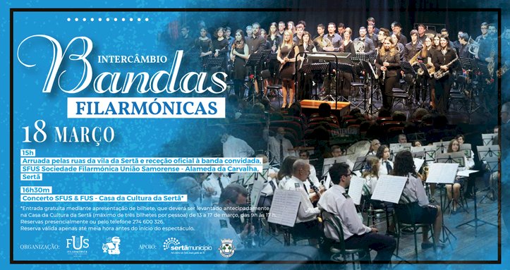 Casa da Cultura recebe concerto de Bandas Filarmónicas