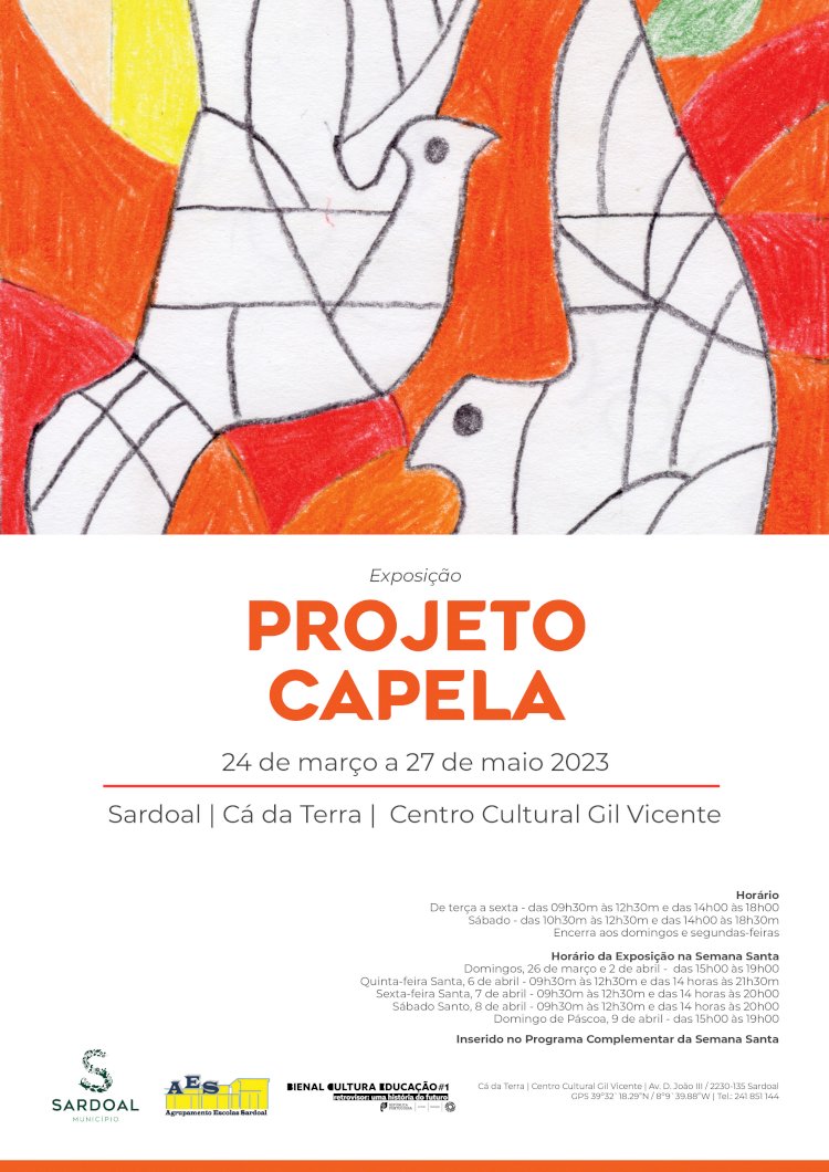 Projecto Capela 2023 em exposição no espaço Cá da Terra em Sardoal