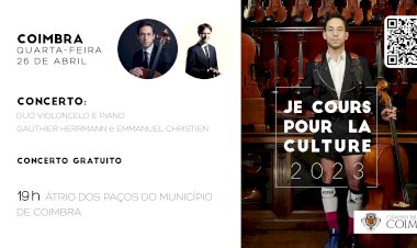 Músicos internacionais dão concerto gratuito dia 26 no átrio da Câmara Municipal de Coimbra