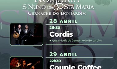 Romaria São Nuno de Santa Maria apresenta concertos de CORDIS, Couple Coffee e Os RED