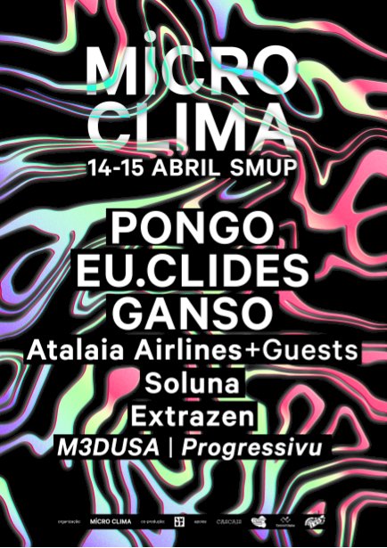 Festival Micro Clima 14 e 15 de Abril na SMUP, Parede