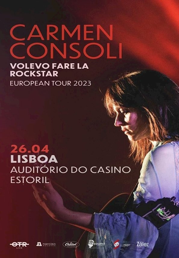 Carmen Consoli apresenta novo álbum no Auditório do Casino Estoril