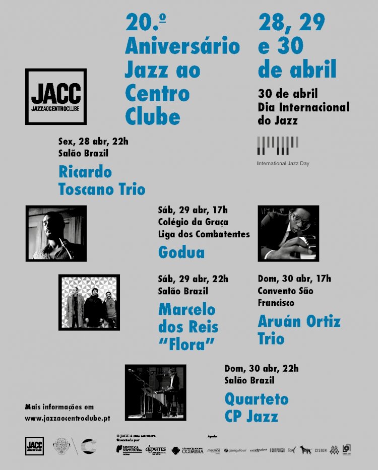 Jazz ao Centro Clube comemora o 20º aniversário com programação especial